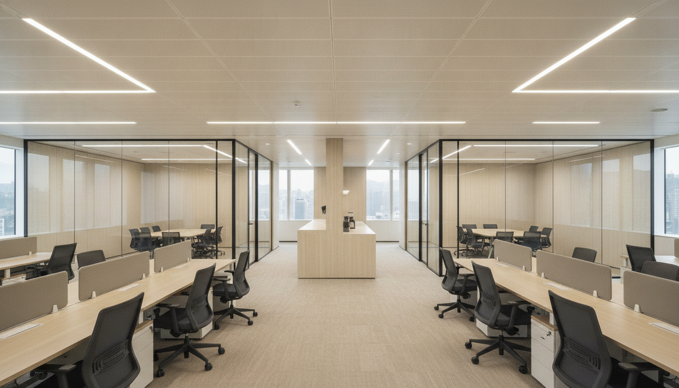 Hong Kong corporate relocation/tenancy expansion · Space and delivery vision (project context picture)